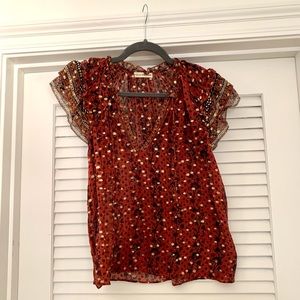 Ulla Johnson Metallic Top